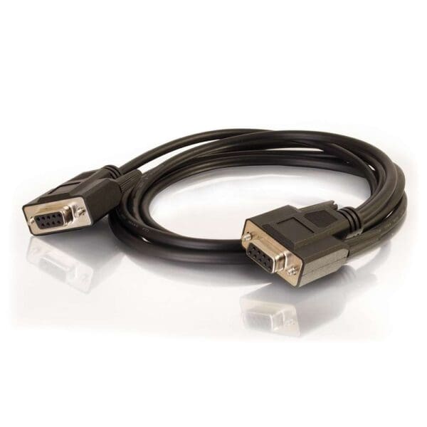 10 ft DB9 F/F Serial RS232 Null Modem Cable - Black