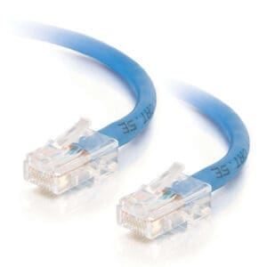 7ft Cat5e Non-Booted Unshielded UTP Network Crossover Patch Cable - Blue - LIMITED AVAILABLITY