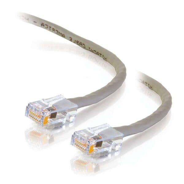 100 ft Cat6 Non-Booted UTP Unshielded Ethernet Network Patch Cable - Gray