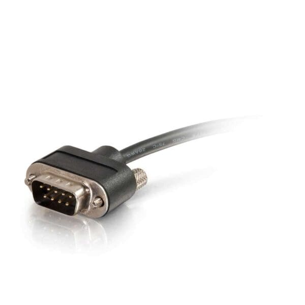 3ft Serial RS232 DB9 Cable with Low Profile Connectors M/F - In-Wall CMG-Rated