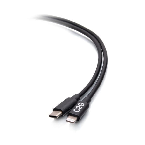 10ft (3m) USB-C® Male to Lightning Male Sync and Charging Cable - Black - LIMITED AVAILABILITY