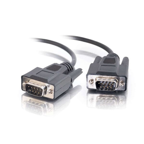 6ft DB9 M/M Serial RS232 Cable - Black