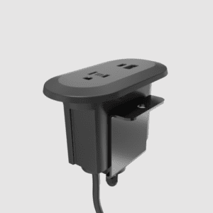 Kia, 1 Power + 1 USB-A+C, Black (Surface thickness .5"-1.124") Without Convenience Power Outlet
