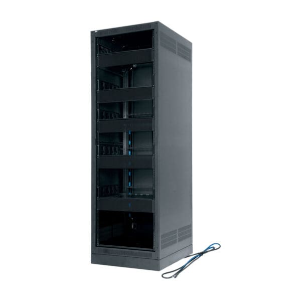 18 RU ERK Series Rack, 25 Inches Deep, Configured