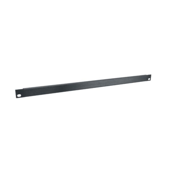 1/2 RU Flanged Blank Rack Panel, Black Brushed and Anodized Aluminum