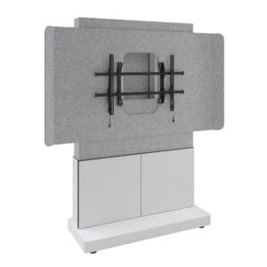 Forum™ Free-Standing Display Stand for (1) 55" - 65" Display, Light Finish