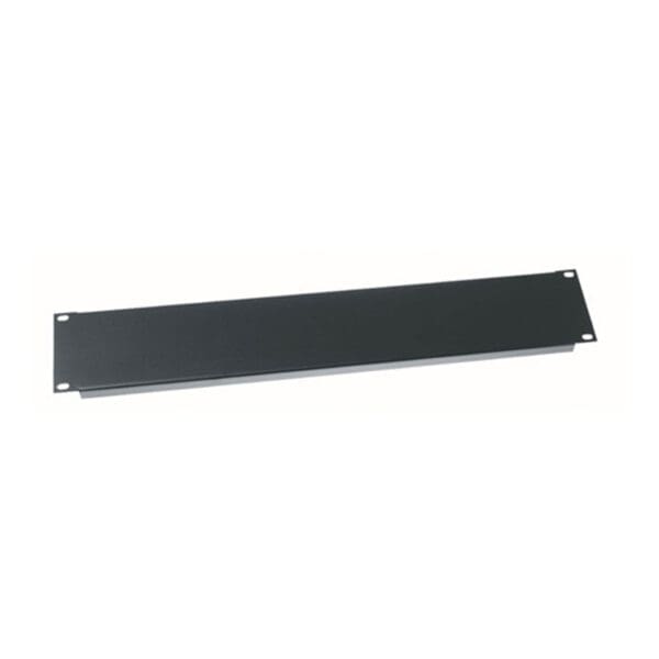 2 RU Flanged Blank Rack Panel, Steel