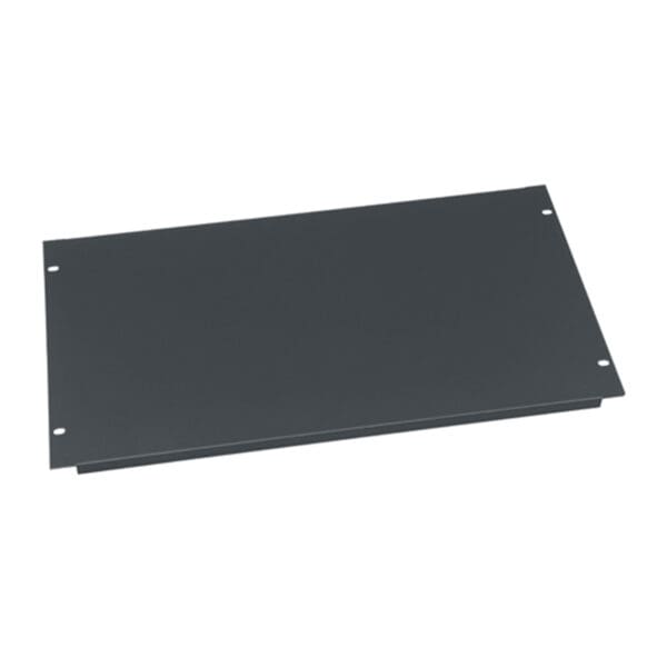 6 RU Flanged Blank Rack Panel, Steel