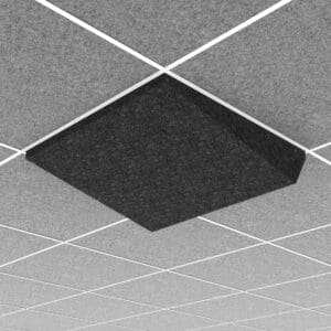 Ori® Acoustic Ceiling Tile in Silver Gray, Simple Slope 2, 15/16" Layin