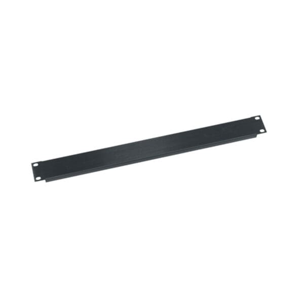1 RU Flanged Blank Rack Panel, Aluminum