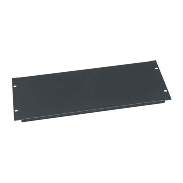 4 RU Flanged Blank Rack Panel, Aluminum