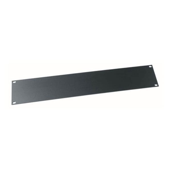 2 RU Flat Blank Rack Panel, Aluminum