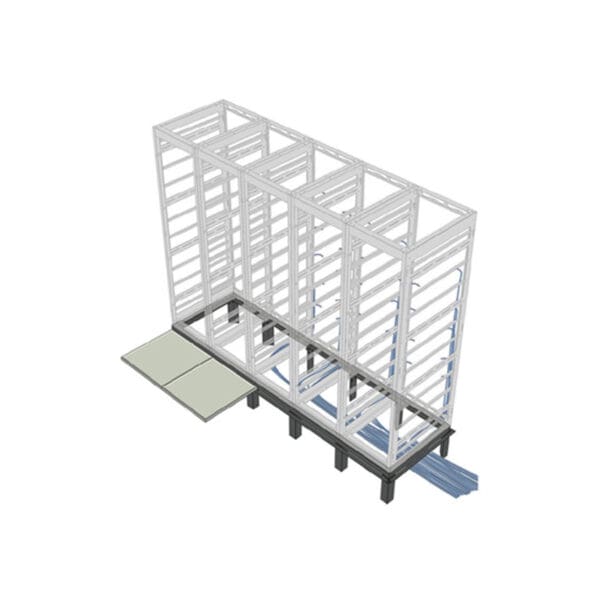 1 Bay Riser Base for 36 Inch Deep for SNE Racks, 27 Inches Wide Racks