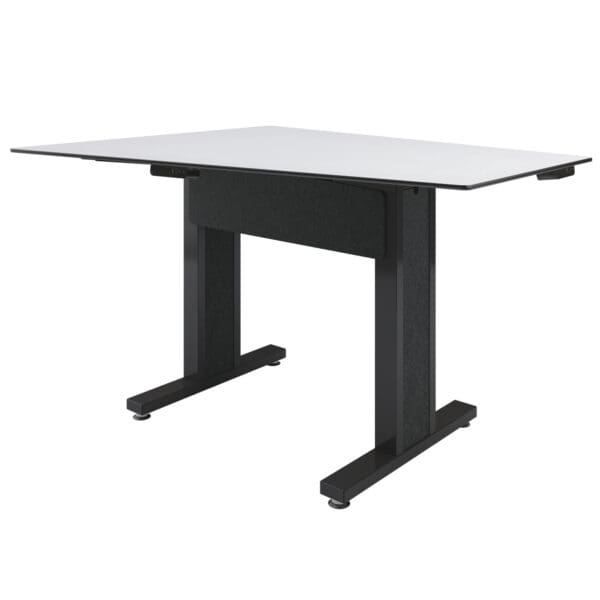 Forum™ 3 Person Angle Table, 38" Counter Height, Dark Finish