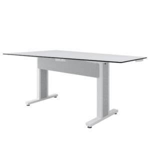 Forum™ 5 Person Angle Table, 38" Counter Height, Light Finish