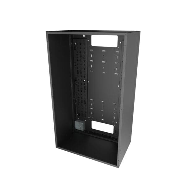 VWM Series Back Pan for Solid Door, 42" High x 16" Deep - Black