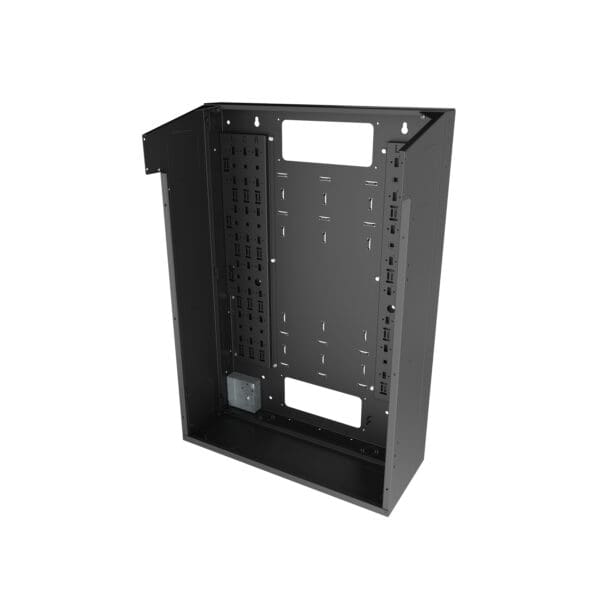 VWM Series Back Pan for Split Door, 36" High x 10" Deep - Black