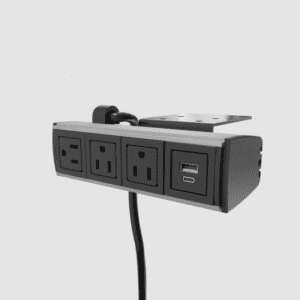 Assemble, Under Mount, Black, 10ft, 3 Power + 1 USB A+C