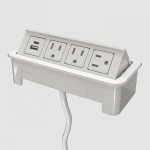 Nacre, 72-in, White, 3 Power + 1 USB-A+C