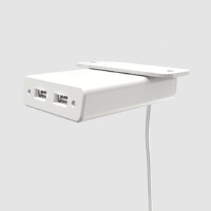 Garcia, Under Mount, White, 2 Single Port USB-A 10W