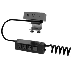 Dean Hydra, 2 Power + 1 USB A+C & 4 Power, Storm, 15.5"-29" Curly Cord