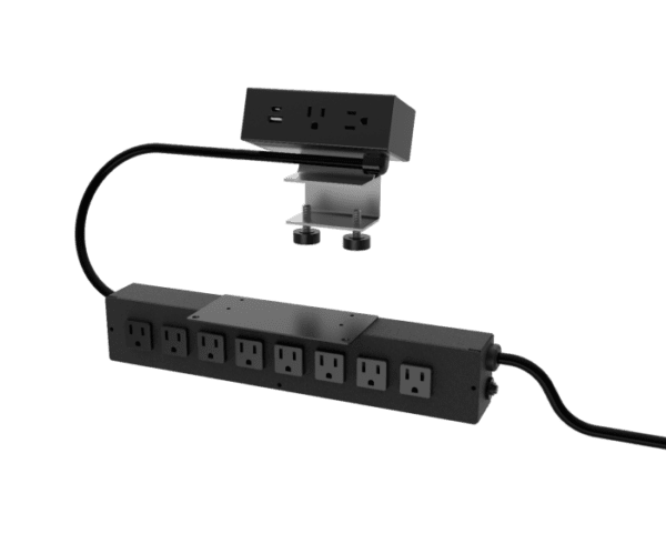 Dean Hydra, 2 Power + 1 USB A+C & 8 Power, Black, 108" Standard Cord