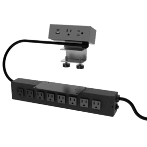 Dean Hydra, 2 Power + 1 USB A+C & 8 Power, Storm, 108" Standard Cord