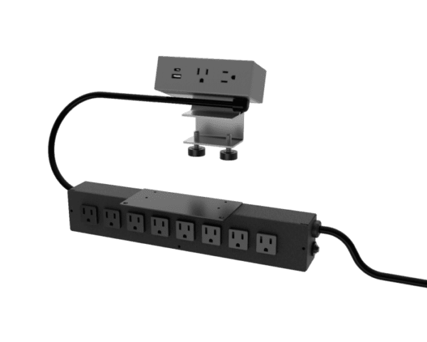 Dean Hydra, 2 Power + 1 USB A+C & 8 Power, Storm, 108" Standard Cord