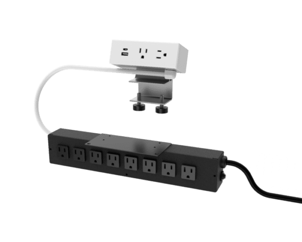 Dean Hydra, 2 Power + 1 USB A+C & 8 Power, White, 108" Standard Cord