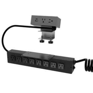 Dean Hydra, 2 Power + 1 USB A+C & 8 Power, Storm, 15.5"-29" Curly Cord