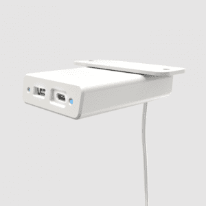 Garcia, Under Mount, White, 1 USB-A 10W + 1 USB-C 15W