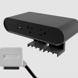 Dubbel Black, Edge Mount (With Replaceable Surge Plug Head)