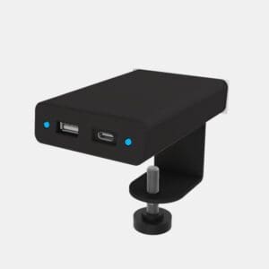 Garcia, Edge Mount, Black, 1 USB-A 10W + 1 USB-C 15W
