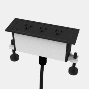 Dean In-Surface, 10ft, Matte Black, 3 Power (With Tamper Resistant Outlets)