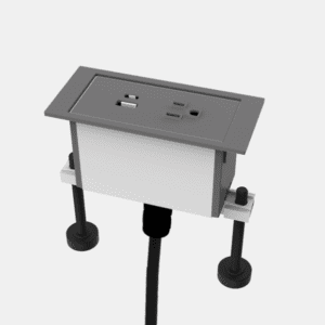 Dean In-Surface, 6ft, Storm, 1 Power + 1 USB A+C(With Tamper Resistant Outlets)