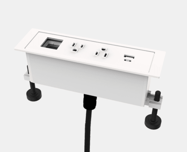 Dean In-Surface, 10ft, White, 2 Power + 1 USB A+C + Open (Without Tamper Resistant Outlets)