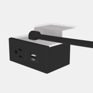 Dean Under Mount , 10ft, Black, 1 Power + 1 USB A+C