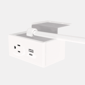 Dean Under Mount , 10ft, White, 1 Power + 1 USB A+C
