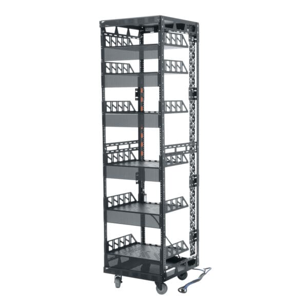 37 RU Pre-Configured Slim 5 Series 19-1/8 Inch Wide Rack Frame, 20 Inches Deep