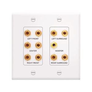 5.1 Home Theater Outlet Straps in White