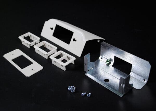 DSDWNS-BK Downward Ortronics® Device Plate Fitting in Black