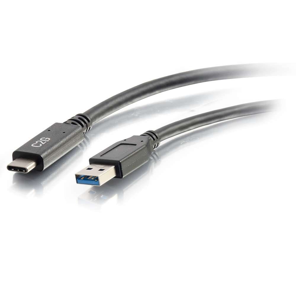 USB-C to USB-A cable.