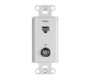 Phone/TV Pre-Configured 2-Port Strap in White