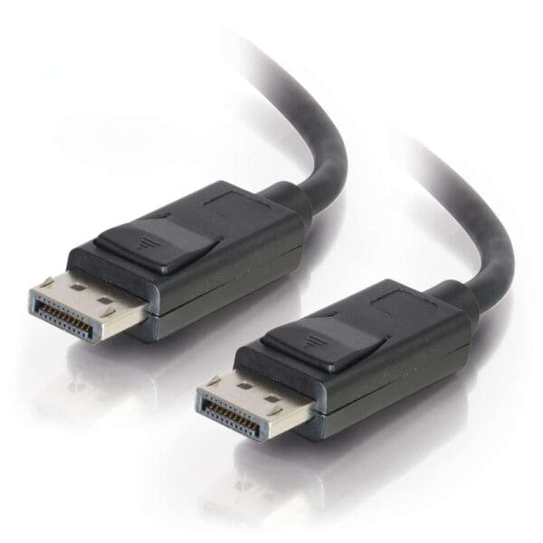 10ft DisplayPort™ Cable with Latches 4K 60Hz M/M - Black