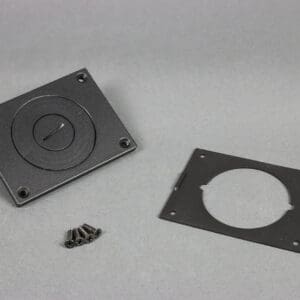 829CKAL-1BK Communications Cover Plate in Black