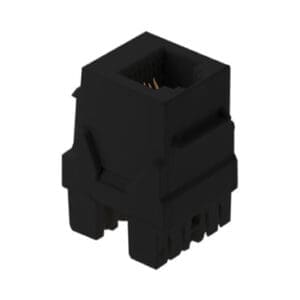 6P6C Keystone Connector in Black