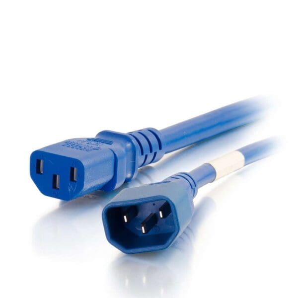 4 ft 14AWG Power Cord (IEC320C14 to IEC320C13) - Blue