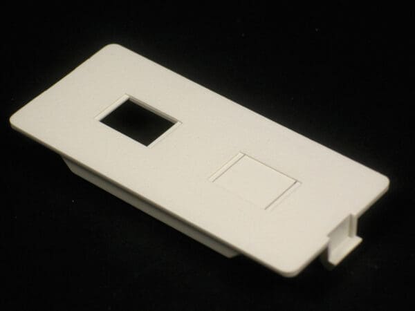 5507RJ 5500 Dual RJ11/RJ45 Connector Faceplate Fitting in Ivory