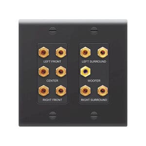 5.1 Home Theater Outlet Straps in Black