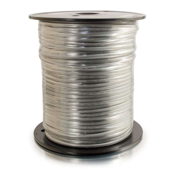 500 ft 28AWG 4-Conductor Silver Satin Modular Flat Telephone Cable Reel